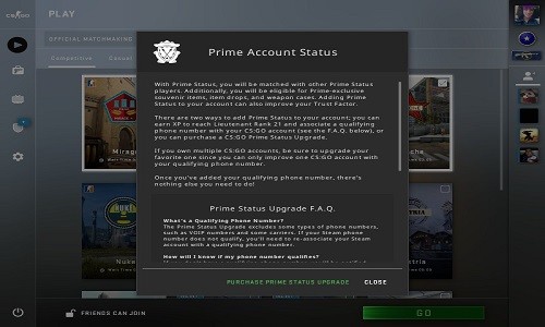 cs go prime status upgrade cs go prime status upgrade